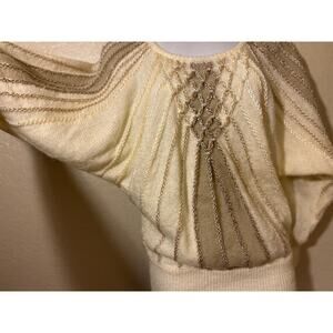 Vtg Angenie 80's Holiday Sweater Set, Skirt, Sweater Women’s Small